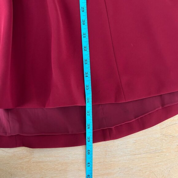 Theory Dress Womens 8 Red Sleeveless‎ V-Neck A-Line Fit & Flare Lined Cocktail - Picture 9 of 9